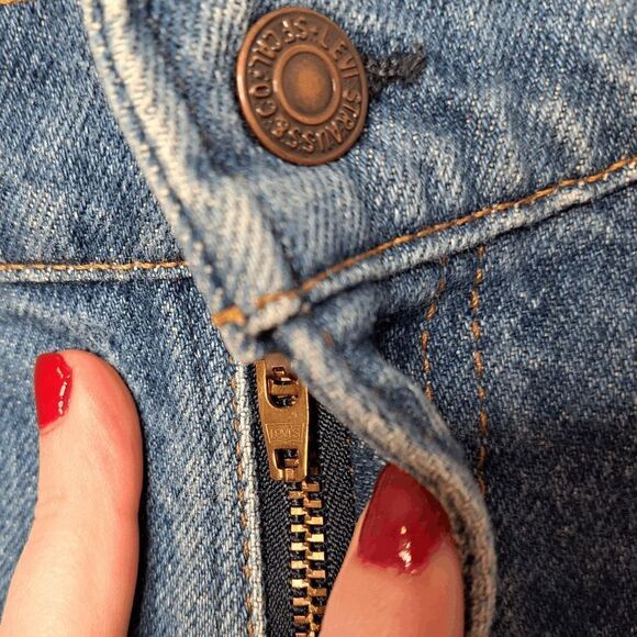 Levi's 517 Vintage 1980s Orange Tab Denim Jeans size 36 x 30 - Picture 9 of 11